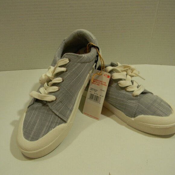Roxy Grey Lace Up Sneakers - Picture 3 of 6